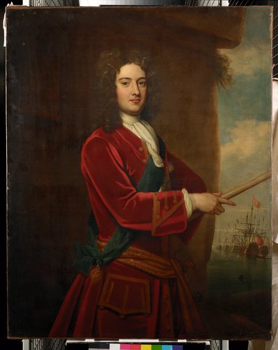Portret van admiraal James Berkeley door Peter Monamy