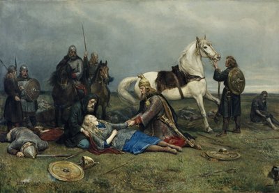 De dood van de Walkure door Peter Nicolai Arbo