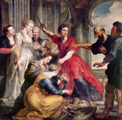 Achilles ontdekt door Odysseus, c.1617 door Peter P. & Dyck, Anthony Van Rubens