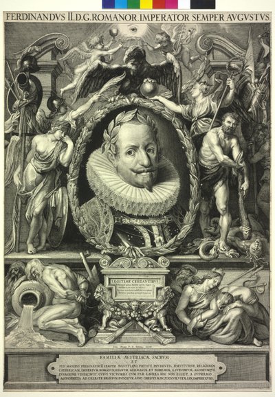 Heilige Roomse Keizer Ferdinand II door Peter Paul (after) Rubens