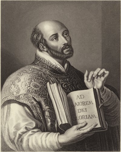 Ignatius van Loyola (gravure) door Peter Paul (after) Rubens