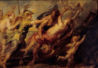 De ontvoering van Proserpina door Peter Paul (attr. to) Rubens