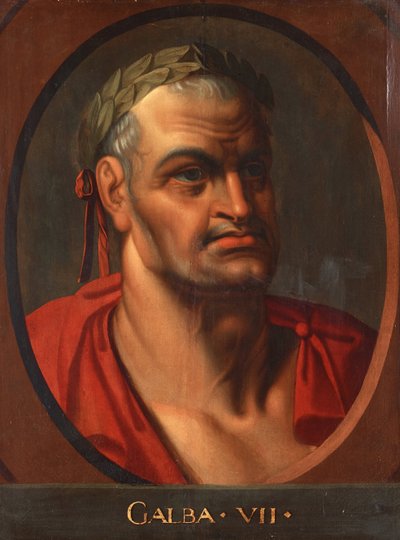 Keizer Galba (3 v.Chr.-69) door Peter Paul (school of) Rubens