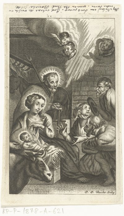 De aanbidding der herders door Peter Paul Bouché