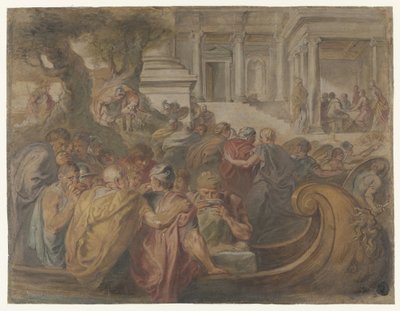 Aankomst van Odysseus en metgezellen bij Circe door Peter Paul Rubens (possibly)