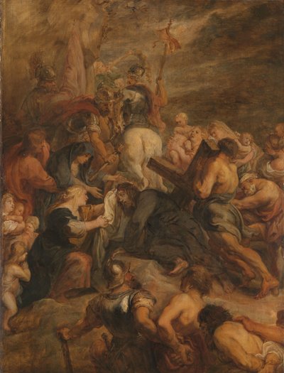 Christus op weg naar Golgotha door Peter Paul Rubens (workshop of)