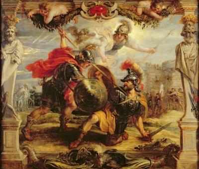 Achilles Verslaat Hector, 1630-32 door Peter Paul Rubens