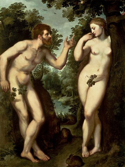 Adam en Eva door Peter Paul Rubens