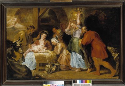 Aanbidding van de Herders door Peter Paul Rubens