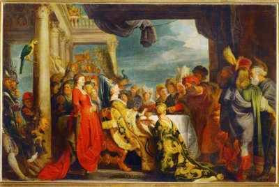 Alboin en Rosamunde door Peter Paul Rubens