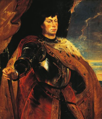 Oostenrijk, Wenen, Portret van Karel de Stoute, Hertog van Bourgondië door Peter Paul Rubens