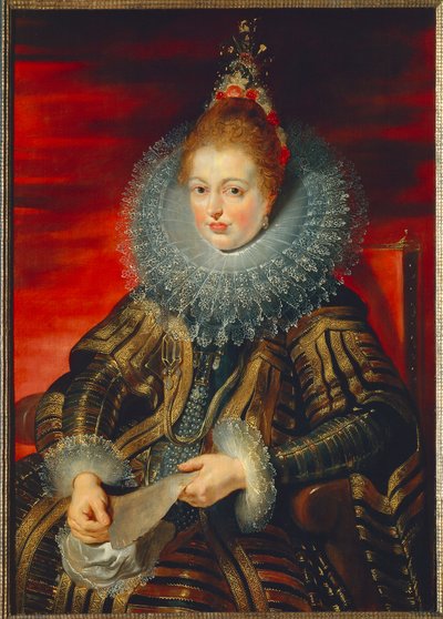 Oostenrijk, Wenen, Portret van Infanta Isabella Clara Eugenia van Habsburg (1566 - 1633) door Peter Paul Rubens