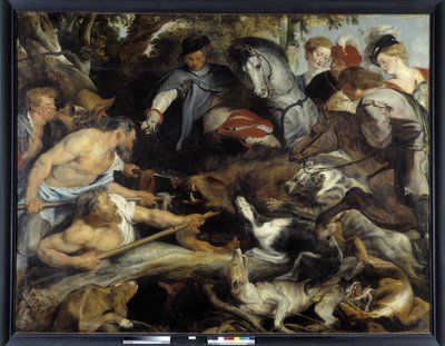 Zwijnenjacht door Peter Paul Rubens