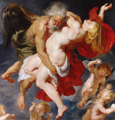 Boreas die Orithyia ontvoert door Peter Paul Rubens