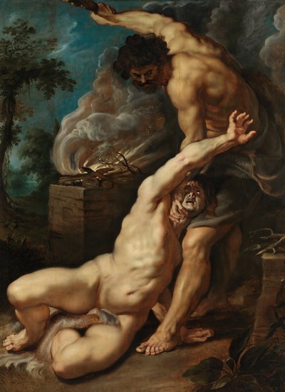 Kaïn doodt Abel door Peter Paul Rubens
