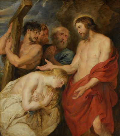 Christus en de berouwvolle zondaars door Peter Paul Rubens