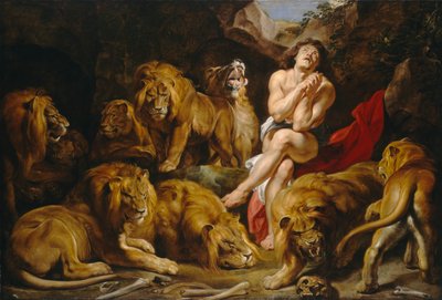 Daniël in de leeuwenkuil door Peter Paul Rubens