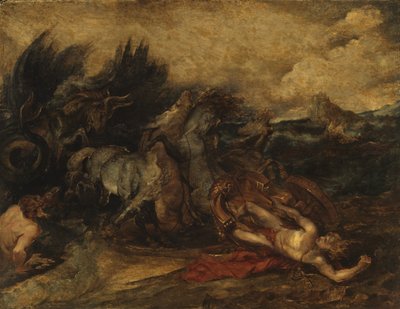 De dood van Hippolytus door Peter Paul Rubens