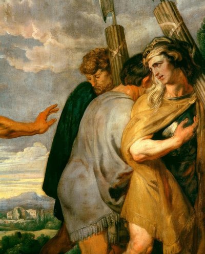 Decius Mus neemt afscheid van de lictoren door Peter Paul Rubens
