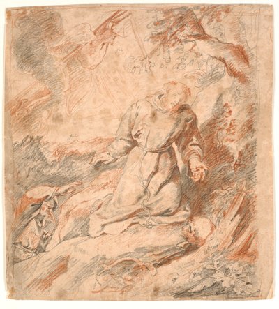 Die Stigmatisation des Heiligen Franz door Peter Paul Rubens