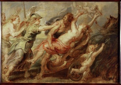 De roof van Proserpina door Peter Paul Rubens