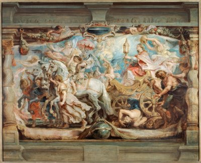 De triomf van de kerk over onwetendheid en verblinding door Peter Paul Rubens