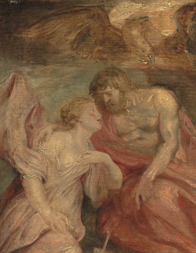 Venus smeekt Jupiter (detail) door Peter Paul Rubens