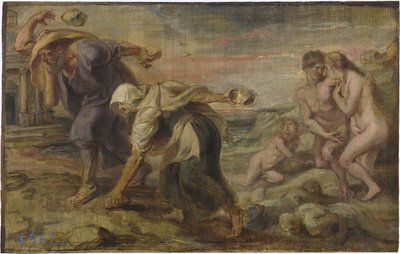 Deucalion en Pyrrha door Peter Paul Rubens