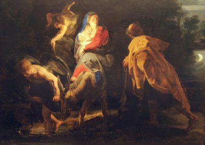 De vlucht naar Egypte door Peter Paul Rubens