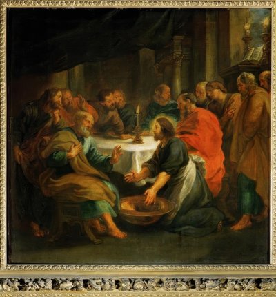 De voetwassing door Peter Paul Rubens