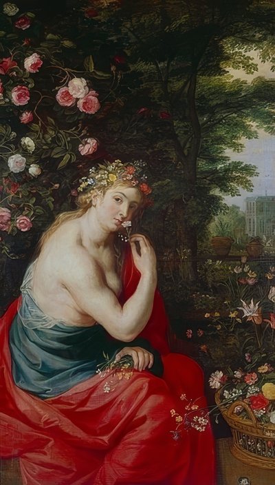 De godin Flora. Rond 1625 door Peter Paul Rubens