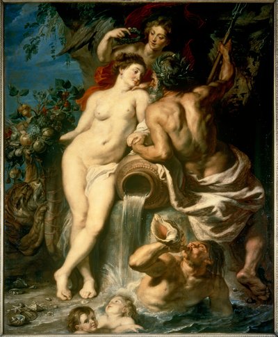 De verbinding van water met aarde door Peter Paul Rubens