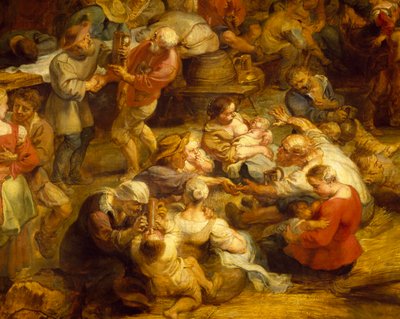 Kermis (detail) door Peter Paul Rubens