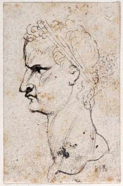 Gaius Caligula, uit tien tekeningen van acht van de eerste twaalf Caesars, naar de medailles van Giovanni da Cavino door Peter Paul Rubens