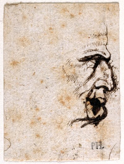 Galba, uit tien tekeningen van acht van de eerste twaalf Caesars, naar de medailles van Giovanni da Cavino door Peter Paul Rubens