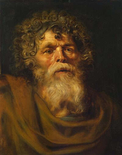 Hoofd van een oude man, studie voor 