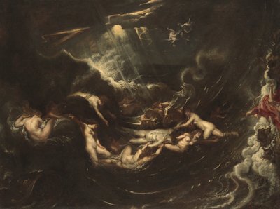 Hero en Leander door Peter Paul Rubens
