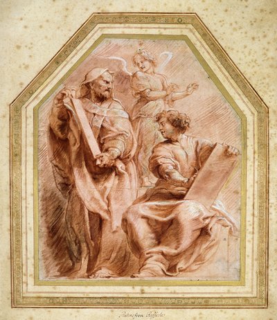 Jeremia Dicteert het Woord van God aan Baruch de Zoon van Neriah door Peter Paul Rubens