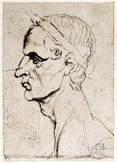 Julius Caesar, uit tien tekeningen van acht van de eerste twaalf Caesars, naar de medailles van Giovanni da Cavino door Peter Paul Rubens
