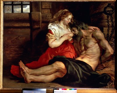 Romeinse liefdadigheid door Peter Paul Rubens