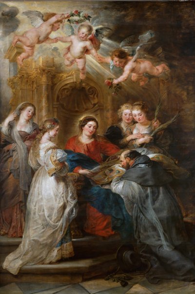 De visie van Sint Ildefonse door Peter Paul Rubens