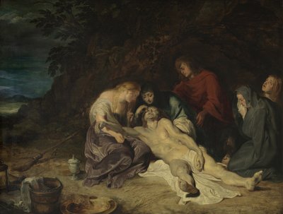 Rouw over de Dode Christus met St. Johannes en de Heilige Vrouwen door Peter Paul Rubens