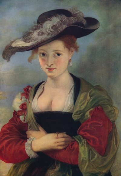 Le Chapeau De Paille, c1622-1625, c1915 door Peter Paul Rubens