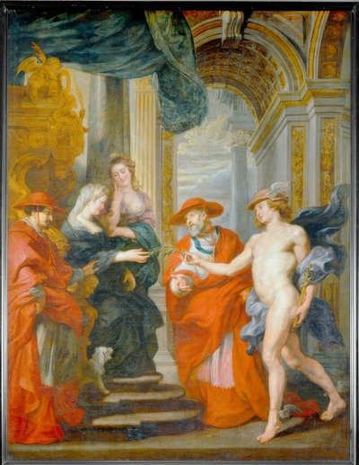 Het Verdrag van Angoulême, 30 april 1619 door Peter Paul Rubens