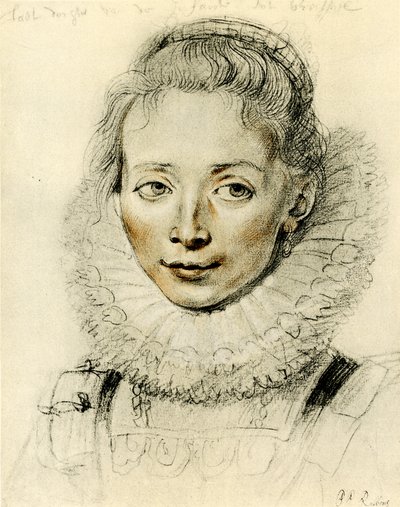 Dienstmeid van Infanta Isabella in Brussel door Peter Paul Rubens