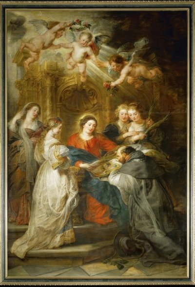 Maria verschijnt aan de heilige Ildefonso door Peter Paul Rubens