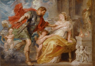 Mars en Rhea Silvia door Peter Paul Rubens