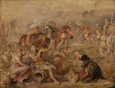 Ontmoeting van koning Ferdinand van Hongarije en de kardinaal-infant Ferdinand van Spanje bij Nördlingen door Peter Paul Rubens