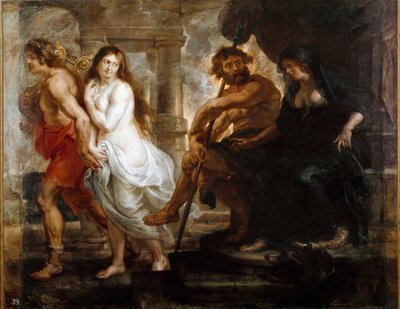 Orpheus en Eurydice. Schilderij door Peter Paul Rubens (1577-1640) 1636. Madrid, Prado Museum door Peter Paul Rubens