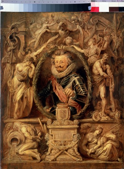 Portret van Charles Bonaventure de Longueval, graaf van Bucquoy door Peter Paul Rubens